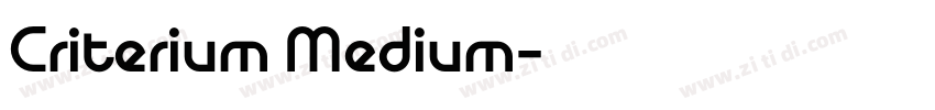 Criterium Medium字体转换